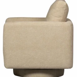 Draaifauteuil Oscar Chenille - Naturel - Loft24.nl
