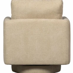 Draaifauteuil Oscar Chenille - Naturel - Loft24.nl