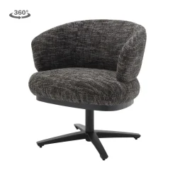 Draaifauteuil Perca - Blauwgrijs - Loft24.nl