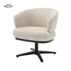 Draaifauteuil Perca - Off White - Loft24.nl