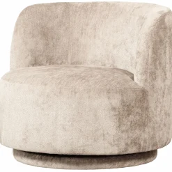 Draaifauteuil Popular Modulair Chenille - Naturel - Loft24.nl