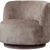 Draaifauteuil Popular Modulair Chenille - Taupe - Loft24.nl