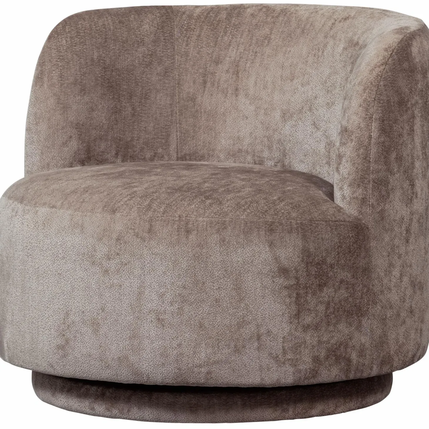 Draaifauteuil Popular Modulair Chenille - Taupe - Loft24.nl