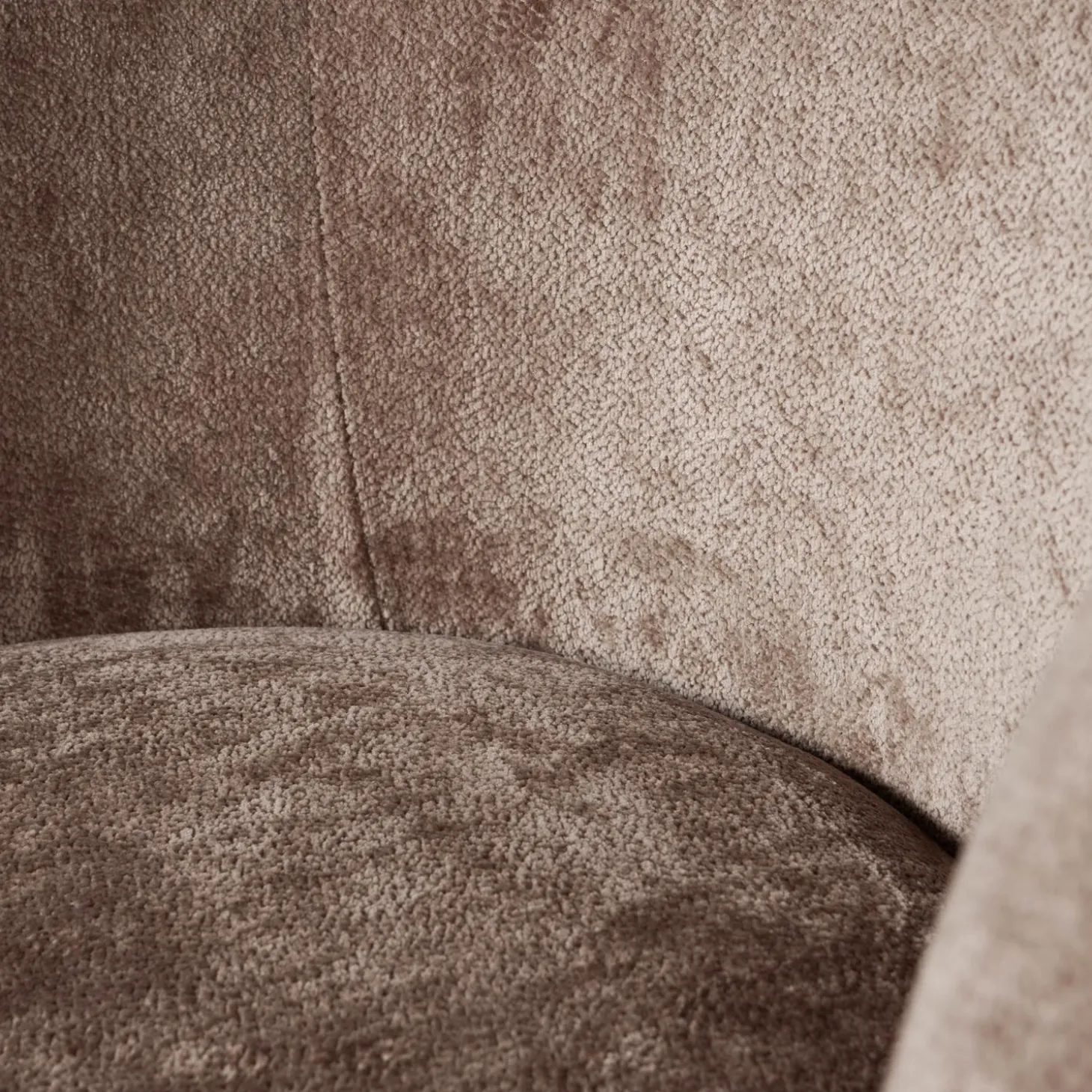 Draaifauteuil Popular Modulair Chenille - Taupe - Loft24.nl