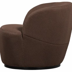 Draaifauteuil Serra Geweven - Espresso - Loft24.nl