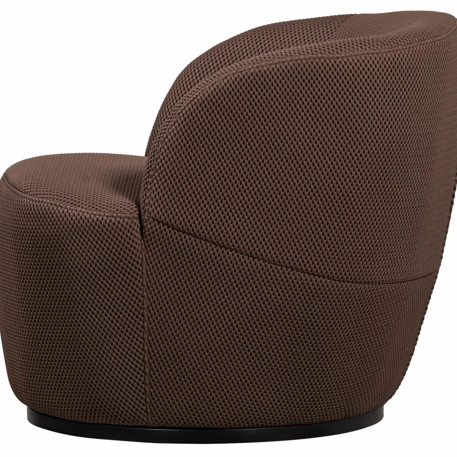 Draaifauteuil Serra Geweven - Espresso - Loft24.nl
