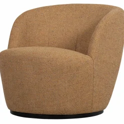 Draaifauteuil Serra Geweven - Curry - Loft24.nl