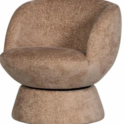 Draaifauteuil Shuffle Chenille - Naturel (Showmodel) - Loft24.nl