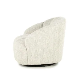 Draaifauteuil Sogno Geweven stof - Beige - Loft24.nl