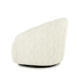 Draaifauteuil Sogno Geweven stof - Beige - Loft24.nl