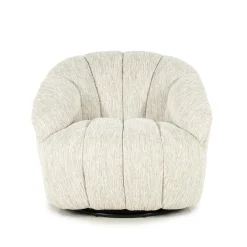 Draaifauteuil Sogno Geweven stof - Beige - Loft24.nl