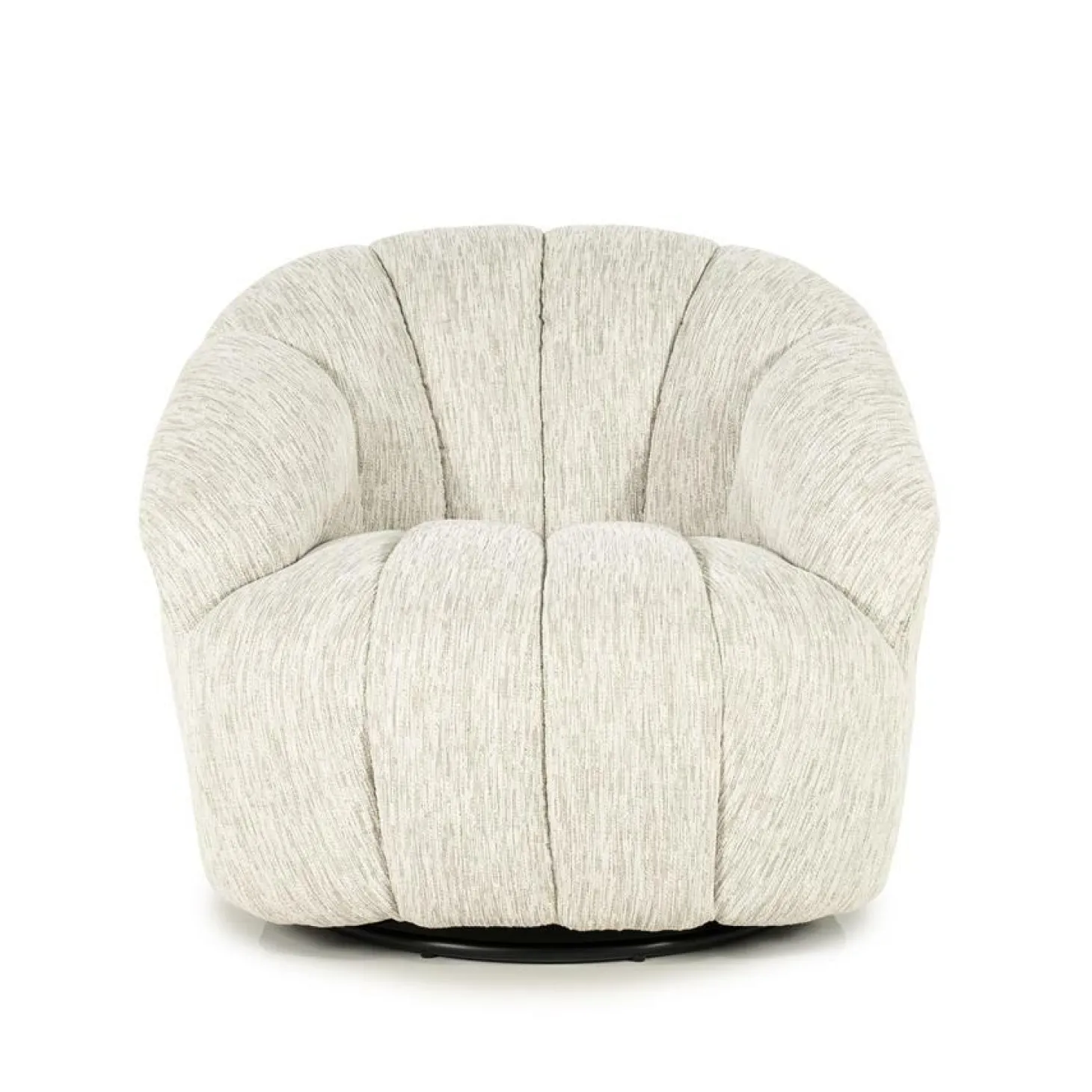 Draaifauteuil Sogno Geweven stof - Beige - Loft24.nl