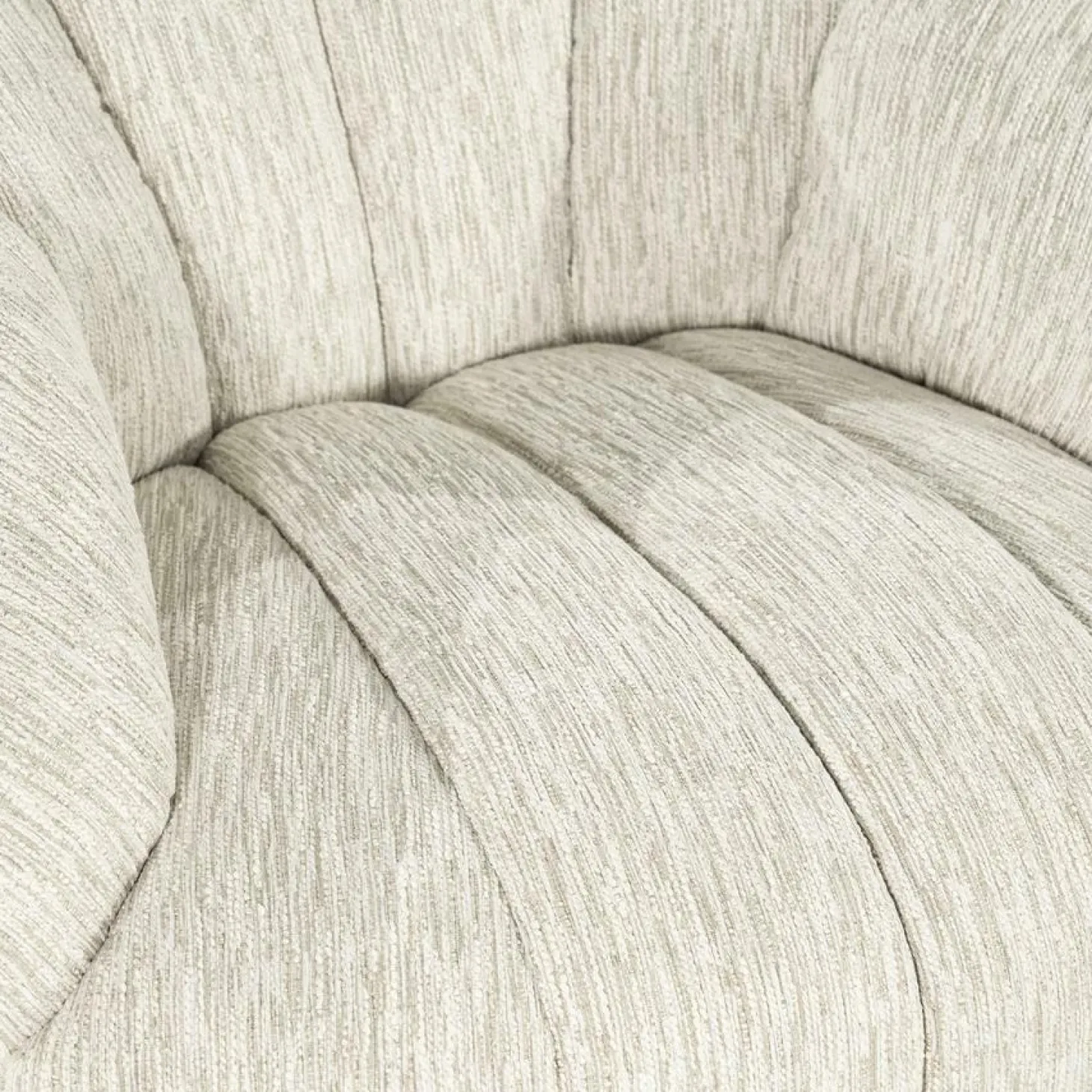 Draaifauteuil Sogno Geweven stof - Beige - Loft24.nl