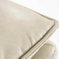 Draaifauteuil Sven Leder - Beige - Loft24.nl