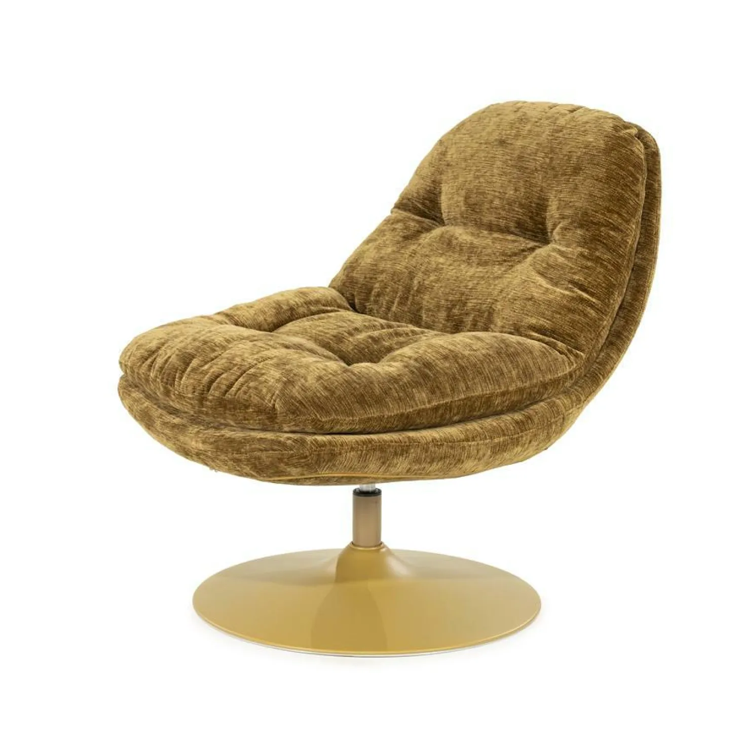 Draaifauteuil Tromba - Mosterd - Loft24.nl