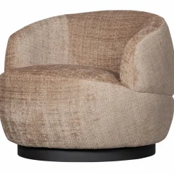 Draaifauteuil Woolly Chenille - Zand - Loft24.nl
