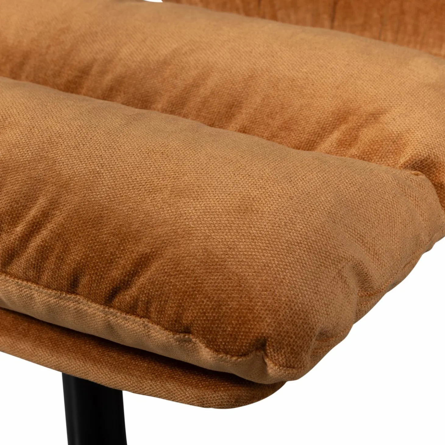 Draaifauteuil Yaro met Hocker - Ginger - Loft24.nl