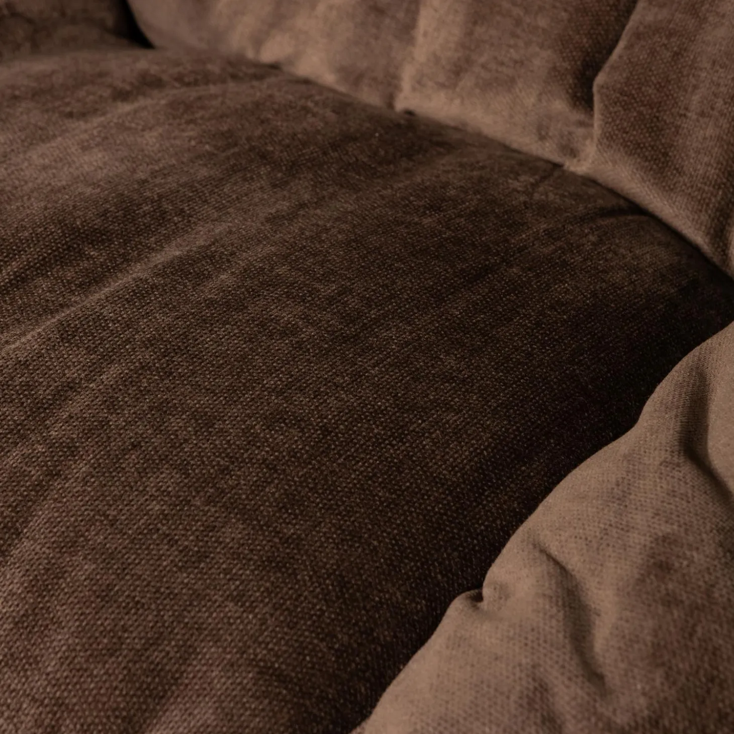 Draaifauteuil Yaro met Hocker - Espresso - Loft24.nl