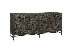 Dressoir Casina 200 cm - Zwart - Loft24.nl