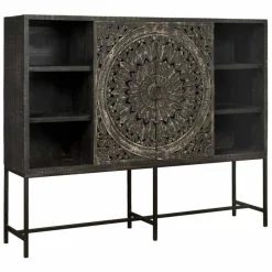 Dressoir Casina 200 cm - Zwart (hoog) - Loft24.nl