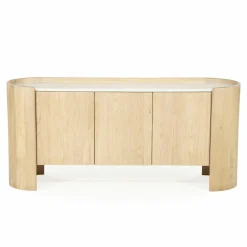 Dressoir Don Marmer en eikenhout 165cm - Loft24.nl