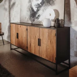 Dressoir Felino Teakhout 200 cm - Loft24.nl