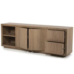 Dressoir Helsinki Eikenhout 200 cm - Lichtbruin - Loft24.nl