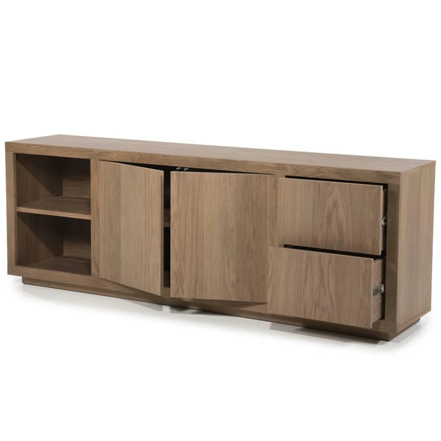 Dressoir Helsinki Eikenhout 200 cm - Lichtbruin - Loft24.nl