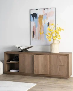 Dressoir Helsinki Eikenhout 200 cm - Lichtbruin - Loft24.nl