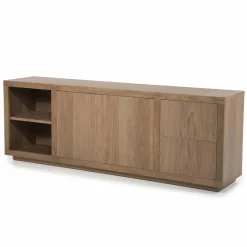 Dressoir Helsinki Eikenhout 200 cm - Lichtbruin - Loft24.nl