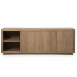 Dressoir Helsinki Eikenhout 200 cm - Lichtbruin - Loft24.nl