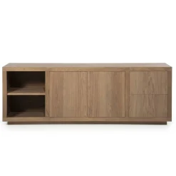 Dressoir Helsinki Eikenhout 200 cm - Lichtbruin - Loft24.nl