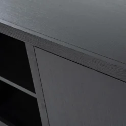 Dressoir Helsinki Eikenhout 200 cm - Zwart - Loft24.nl