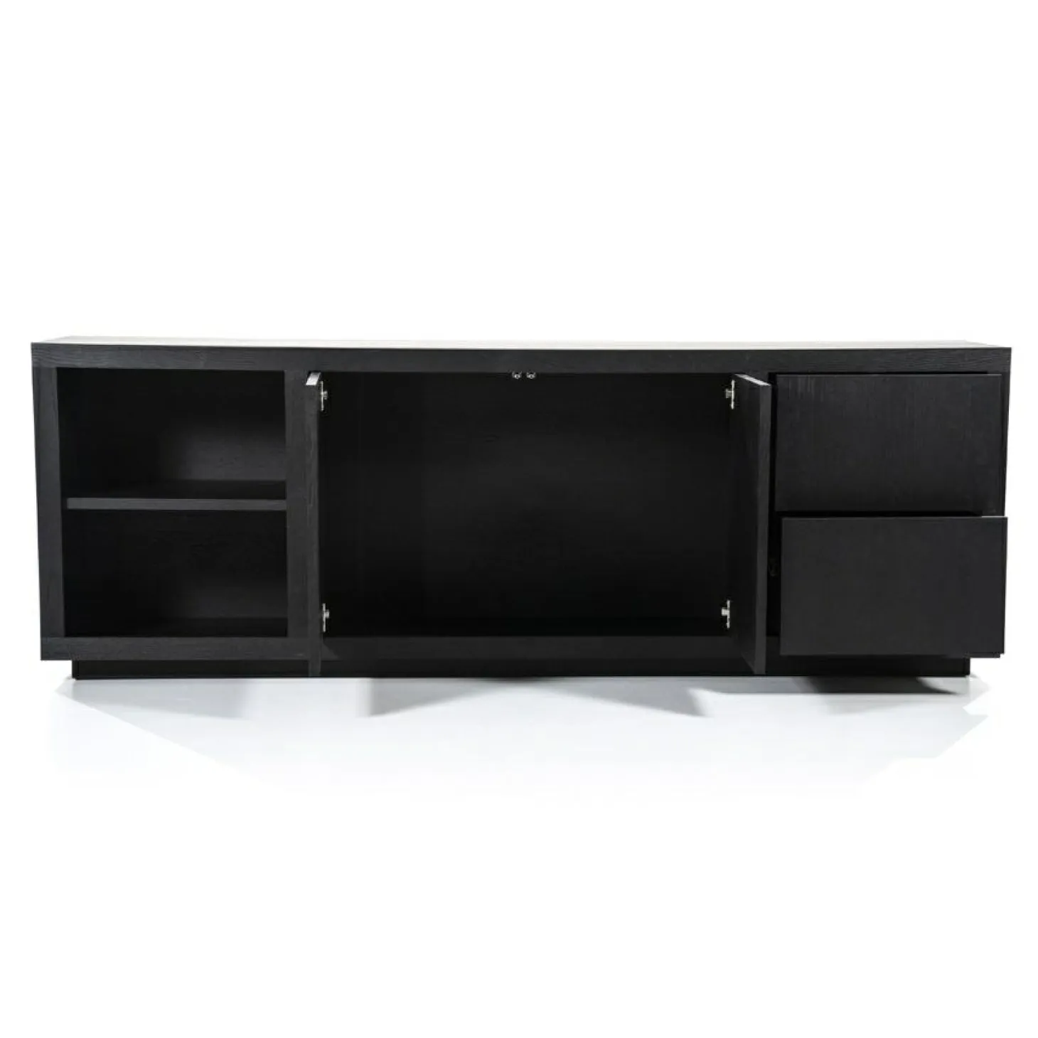 Dressoir Helsinki Eikenhout 200 cm - Zwart - Loft24.nl