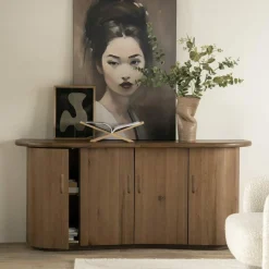 Dressoir Josh Eikenhout 180cm - Bruin - Loft24.nl