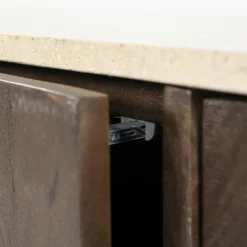 Dressoir Lio Mangohout Travertin 200x41x75cm - bruin - Loft24.nl