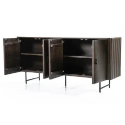 Dressoir Remi Mangohout en Metaal 170cm - Bruin - Loft24.nl
