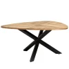 Driehoekige Eettafel Trivero Mangohout - Naturel - Loft24.nl