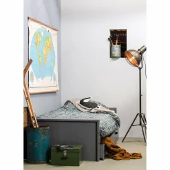 Eenpersoons Morris Grenen Metaal 90x200cm - Leem - Loft24.nl