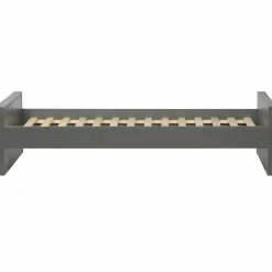 Eenpersoons Morris Grenen Metaal 90x200cm - Leem - Loft24.nl