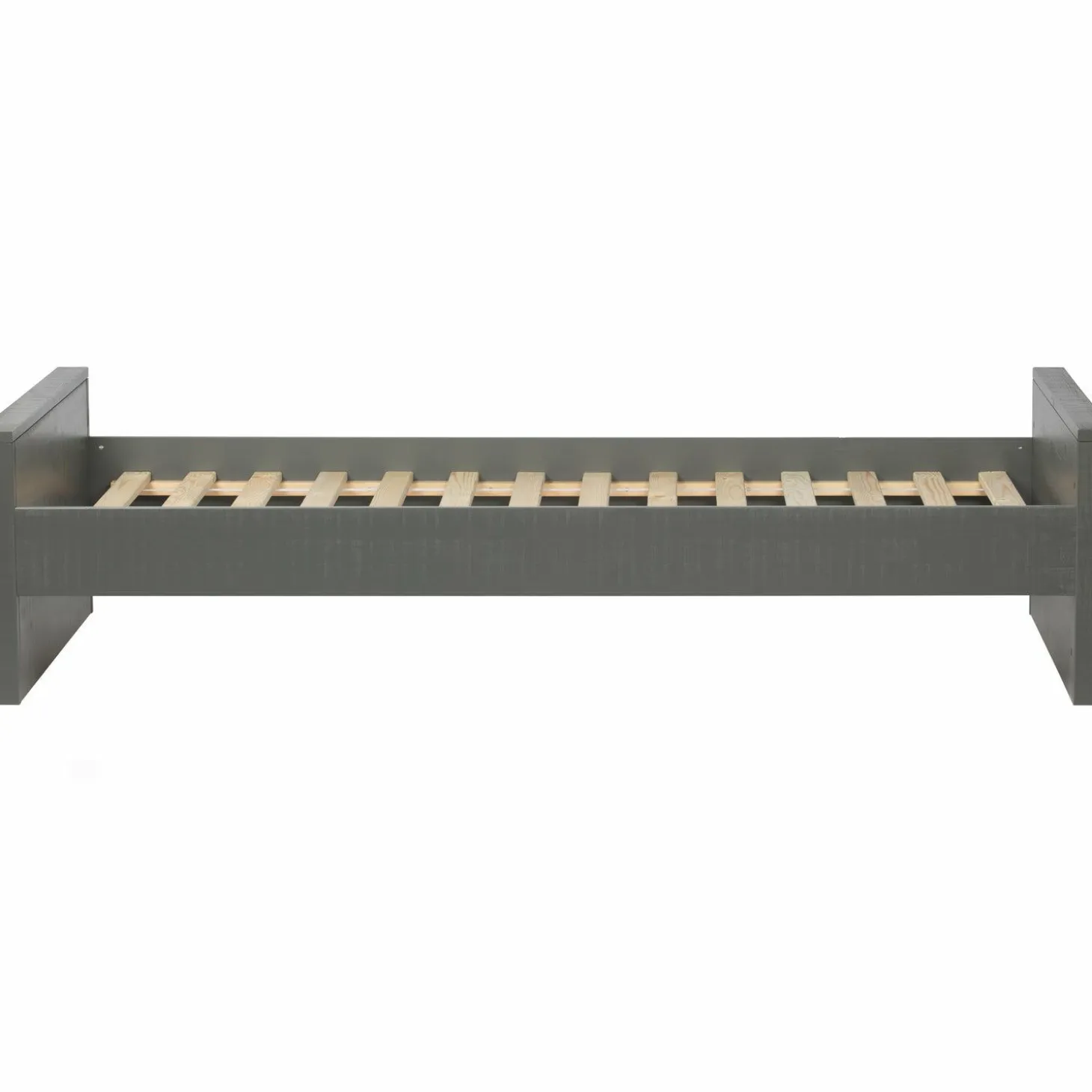 Eenpersoons Morris Grenen Metaal 90x200cm - Leem - Loft24.nl