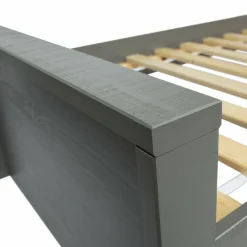 Eenpersoons Morris Grenen Metaal 90x200cm - Leem - Loft24.nl