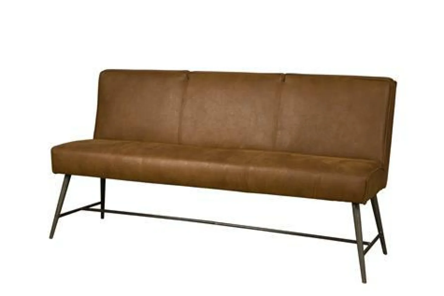 Eetkamerbank Belmonte 155 cm - Cognac - Loft24.nl