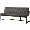 Eetkamerbank Ferro 185 cm - Antraciet - Loft24.nl