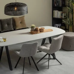 Eetkamerbank Imme Grenenhout 110cm, kleur Zwart - Loft24.nl