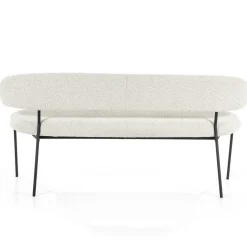 Eetkamerbank Luka Bouclé - Beige - Loft24.nl