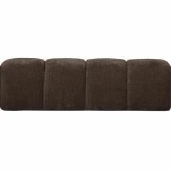 Eetkamerbank Mojo Zonder Rugleuning Geweven Rib 164cm Bruin - Loft24.nl