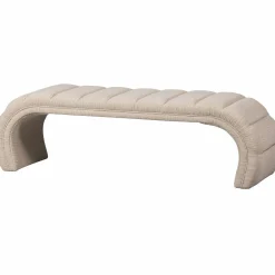 Eetkamerbank Traffic Geweven, 163cm - Naturel - Loft24.nl