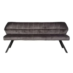 Eetkamerbank Velvet Raster Champagne - 180 cm - Loft24.nl