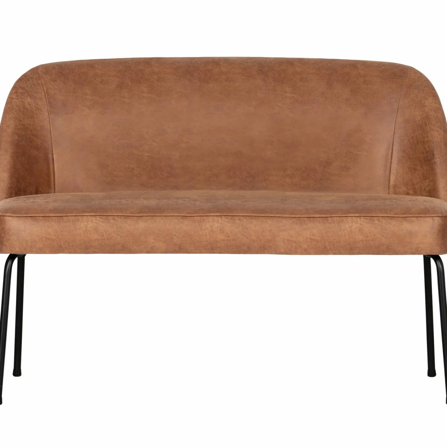 Eetkamerbank Vogue Leder, kleur Cognac - Loft24.nl